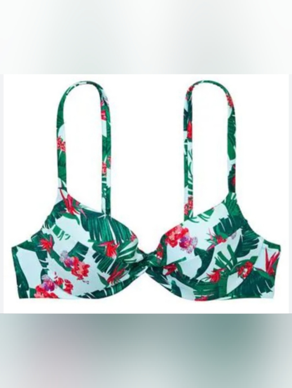 38C VS Swim Removable Push Up Bikini Top Tropical Island Getaway